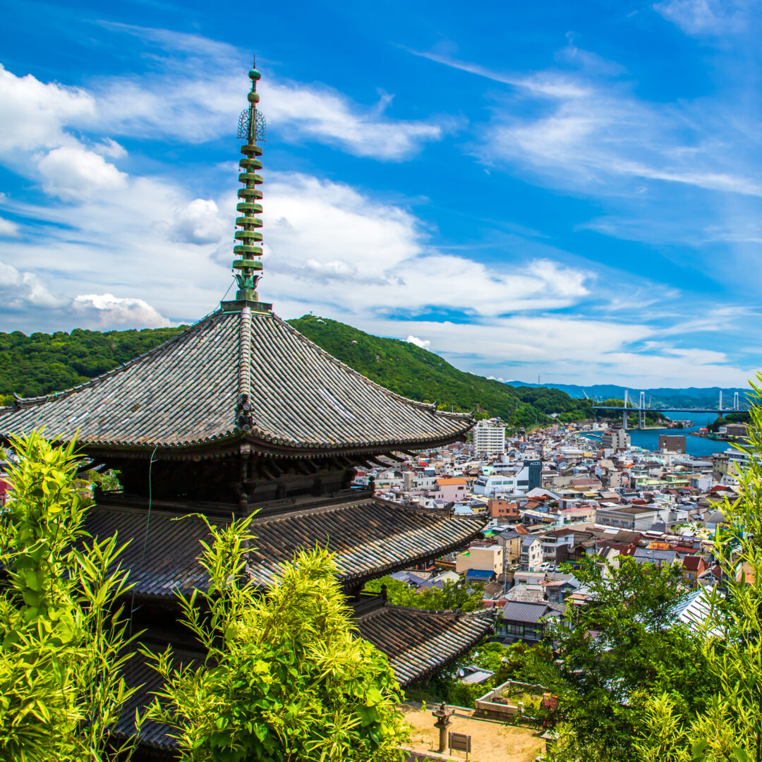 尾道のお寺の風景